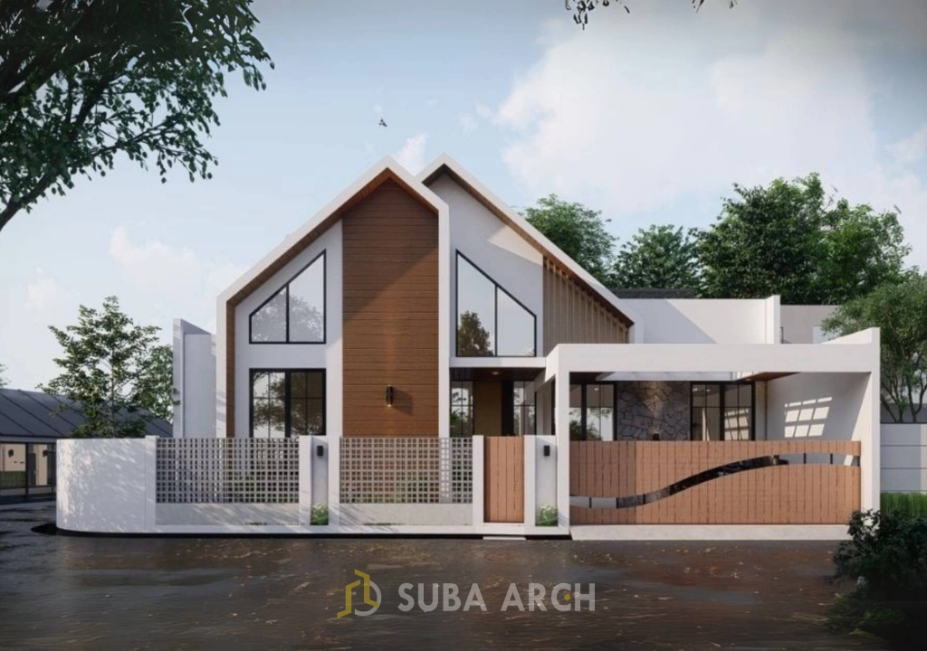Desain interior rumah Scandinavian di Cianjur oleh Suba-Arch