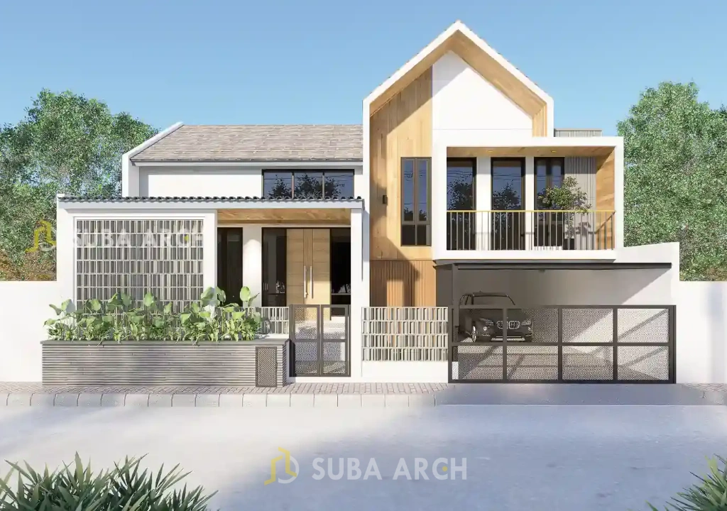 Desain interior rumah Scandinavian di Cianjur oleh Suba-Arch