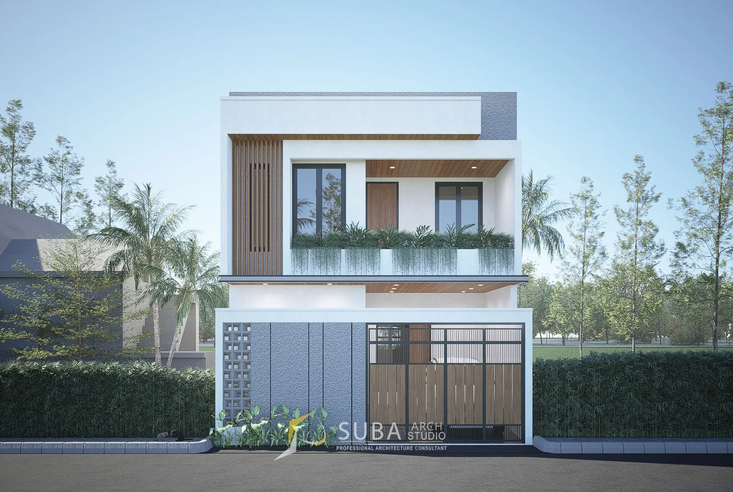Desain rumah minimalis modern di STRA oleh Suba-Arch